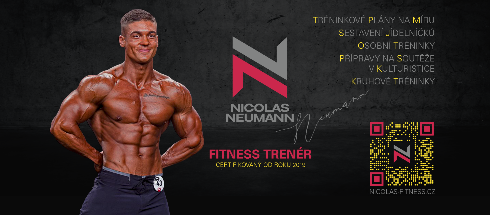 Nikolas Workout Nicolas Neuman - certifikovaný fitness trenér od roku 2019